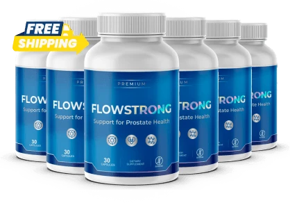 FlowStrong Six Bottle Pack &ndash; 180-Day Botanical Prostate Support Supply